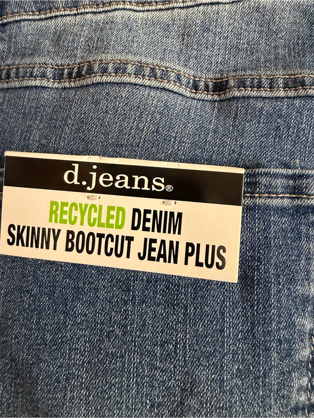 d. jeans Skinny Bootcut High Rise Jeans Size 18W NWT - Picture 12 of 13